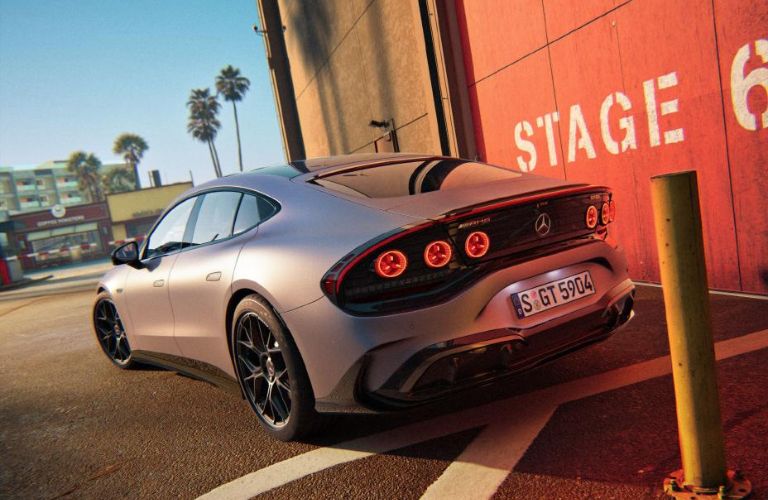 rear quarter view of the 2027 Mercedes-AMG® GT 53