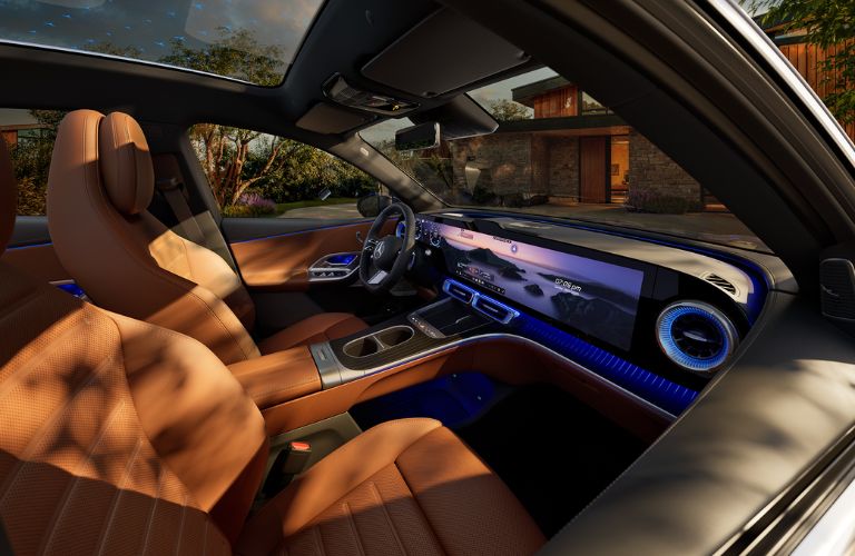 dashboard view in the 2027 Mercedes-Benz GLC Electric SUV