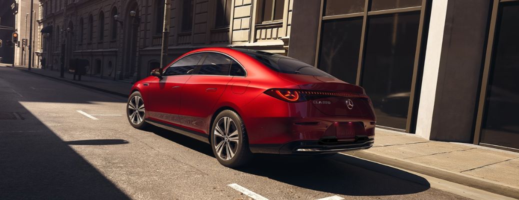 rear quarter view of the 2027 Mercedes-Benz CLA