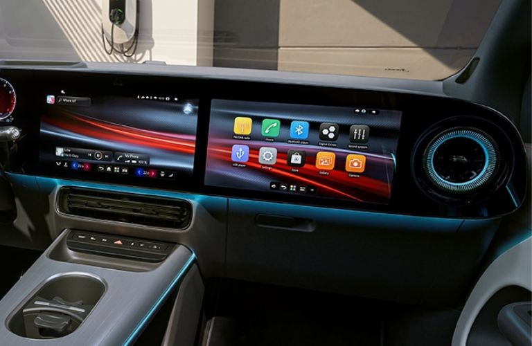 dashboard view of the 2028 Mercedes-Benz GLA Electric SUV
