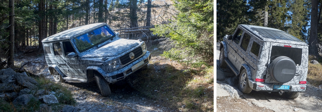 mercedes-benz g-class wagon off-road driving