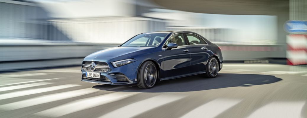 2020 Mercedes-Benz A-Class driving on the road