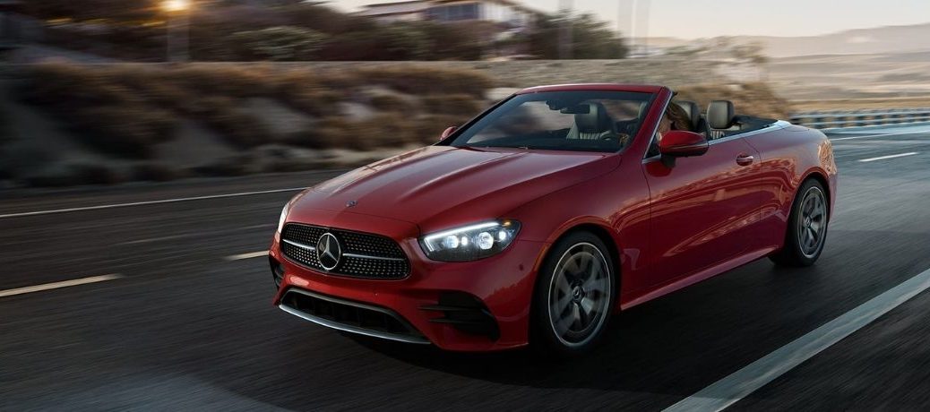 2022 Mercedes Benz E Class on the road