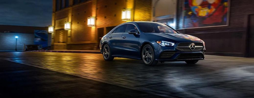 2023 Mercedes-Benz CLA 250 Coupe in a city road