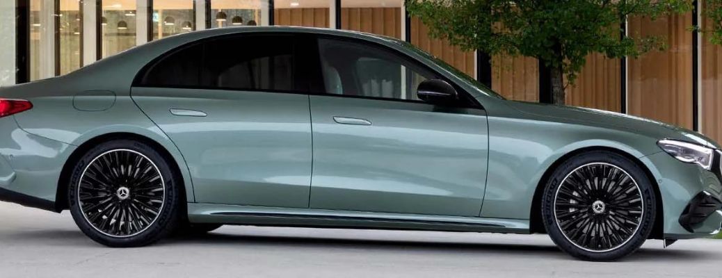 Side view of the 2024 Mercedes-Benz E-Class Green