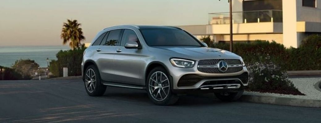 Used Mercedes-Benz GLC Gray parked on the side of the road