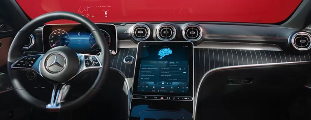 dashboard view of the 2024 Mercedes-Benz C 300 Sedan