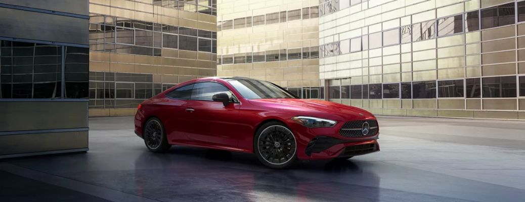 front quarter and side view of the 2024 Mercedes-Benz CLE Coupe