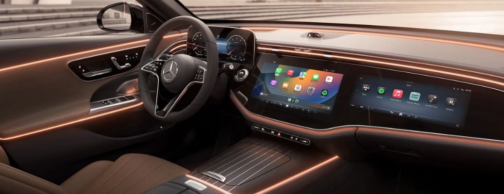 cockpit of a Mercedes E-Class