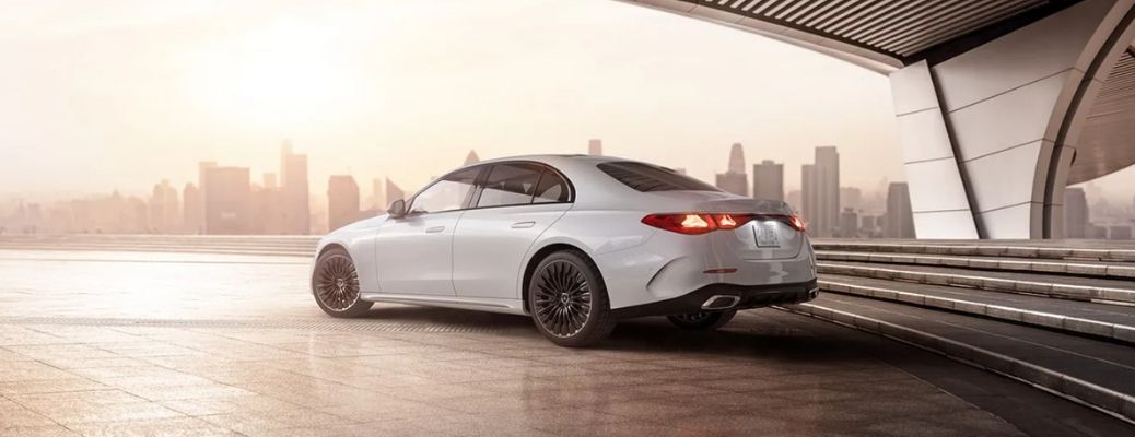 rear quarter view of the 2024 Mercedes-Benz E-Class Sedan
