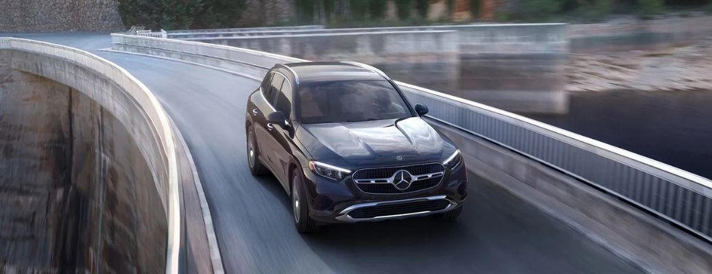 2024 Mercedes-Benz GLC Black on the road