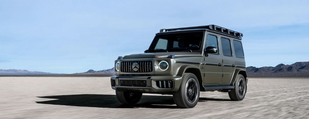2025 Mercedes-Benz G-Class SUV Gray on the road