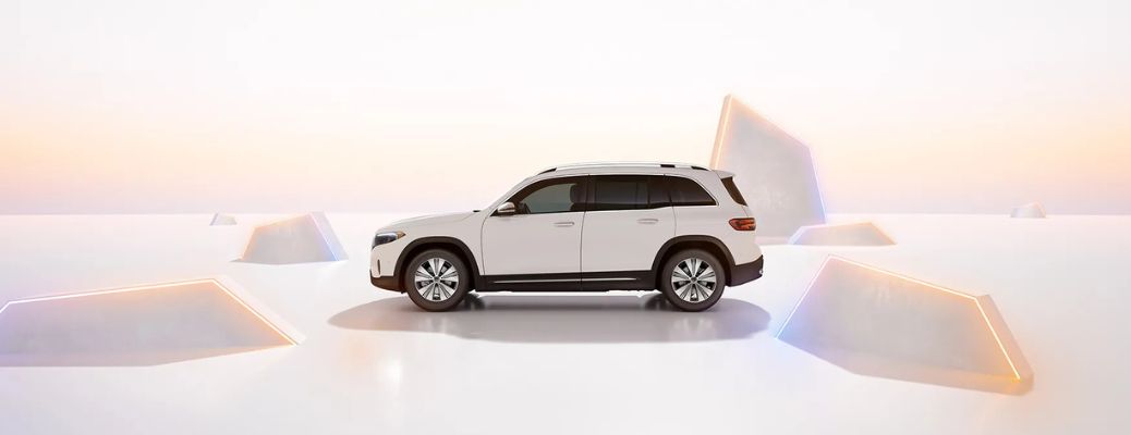 Side view of the 2025 Mercedes-Benz EQB White