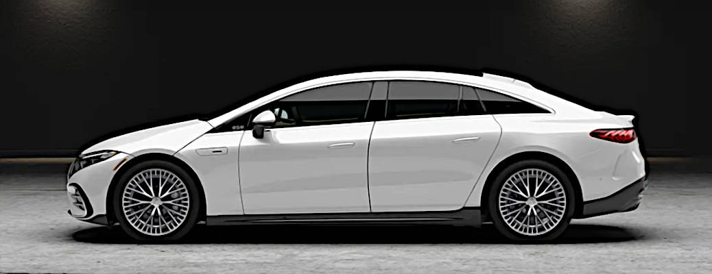 A side view of the 2025 Mercedes-Benz AMG® EQS Sedan, a high performance EV.