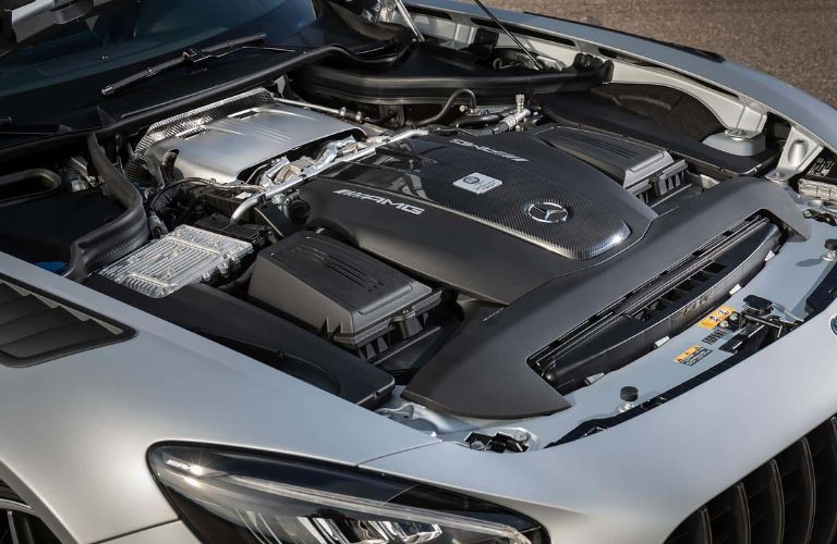 Mercedes-AMG® performance vehicle's engine