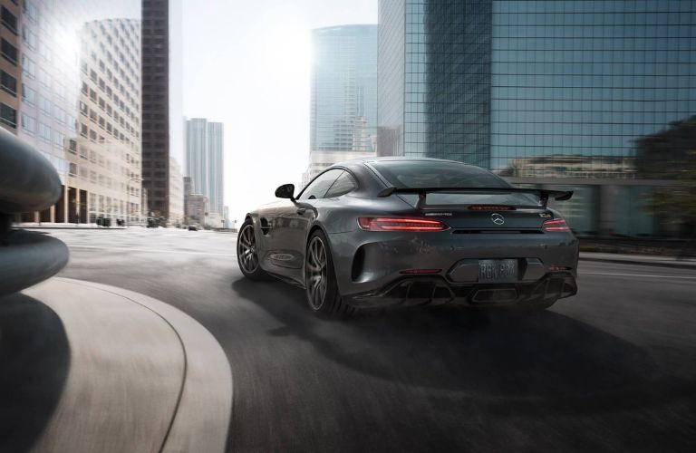 Rear view of the Mercedes-AMG® performance vehicle