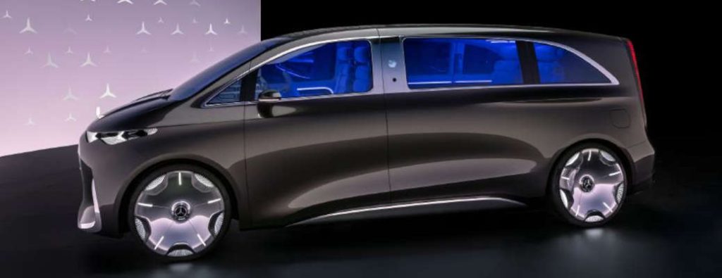 A side external view of the Vision V concept.