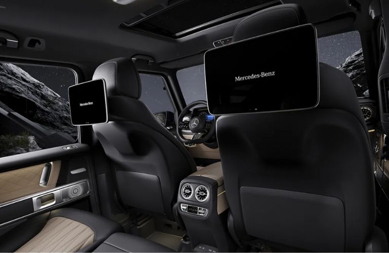 rear seat entertainment in a 2025 Mercedes-Benz