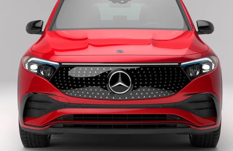 close up of the front grille of a 2025 Mercedes-Benz 