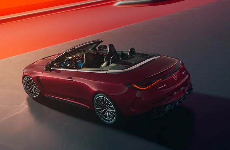 rear view with top open of a Mercedes-AMG® vehicle