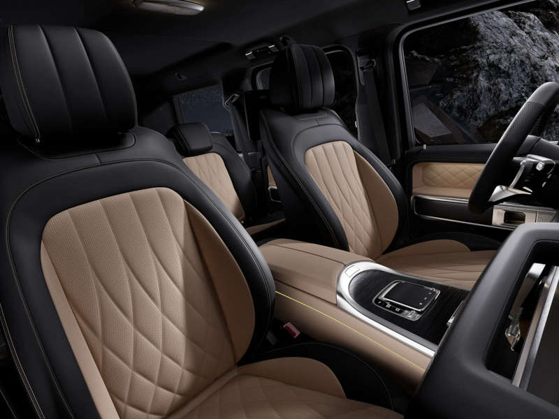 The luxurious interior of the Mercedes G-Class SUV