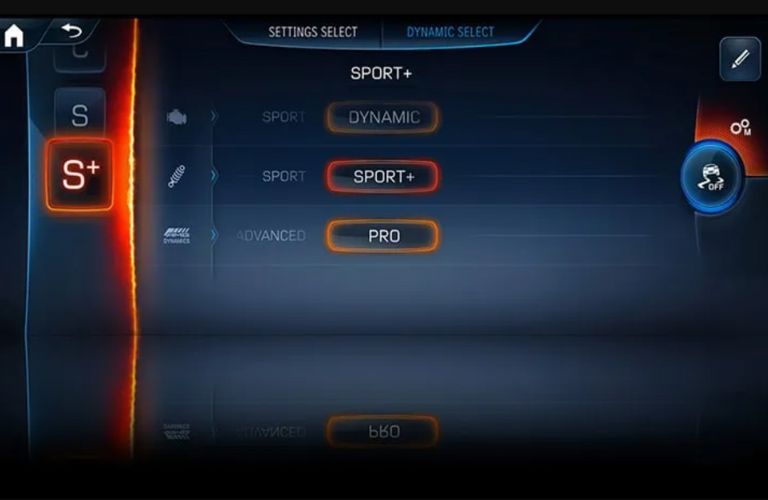 Performance modes of a Mercedes-Benz
