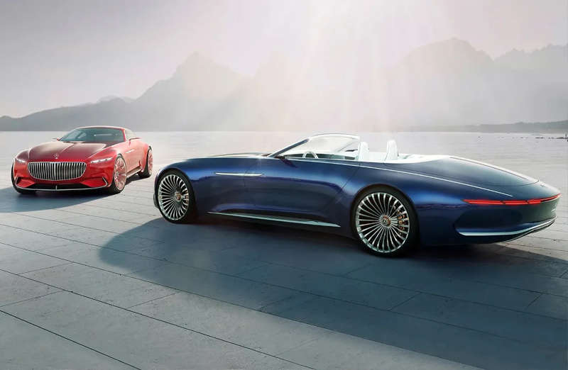 Two Mercedes-Maybach concept vehicles