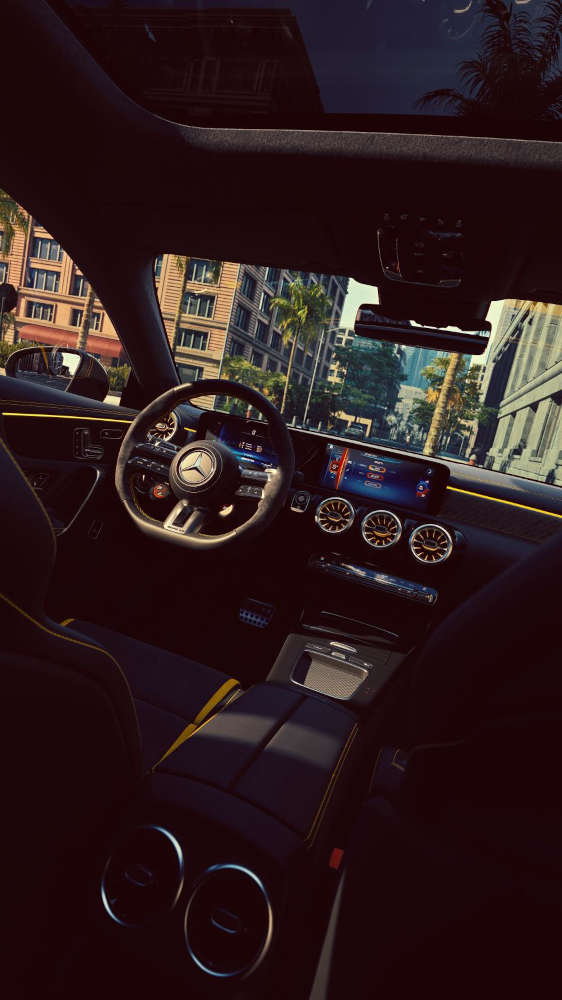 The custom cabin in the 2026 CLA "Final Edition"