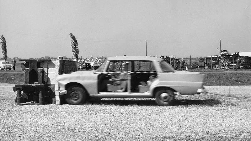 The first ever crash test