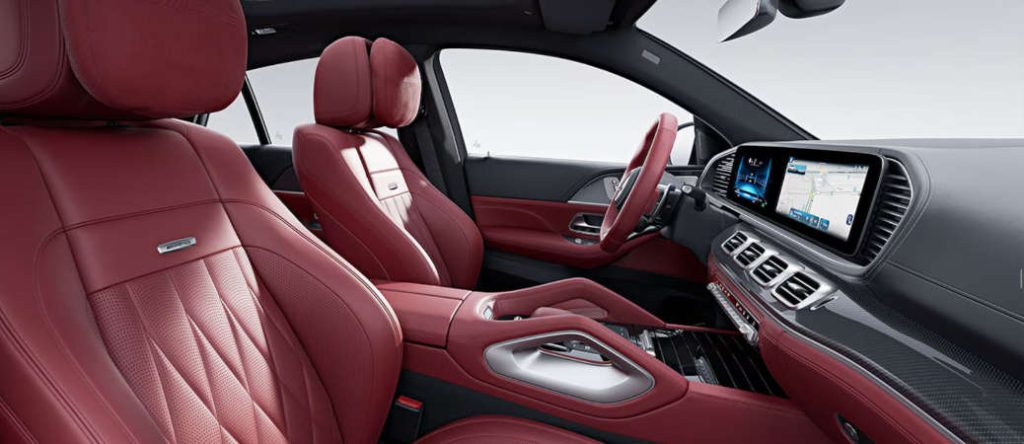The luxurious and high-tech interior of the 2025 Mercedes-Benz AMG® GLE 63 S 4Matic+ Coupe