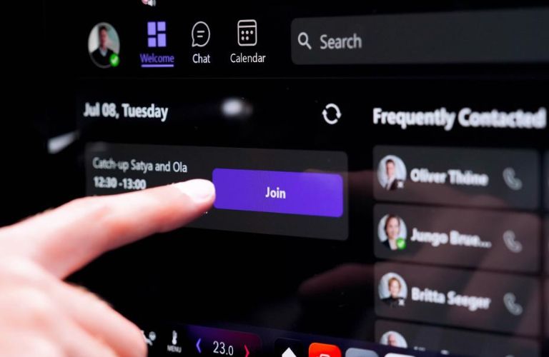 Teams meeting screen