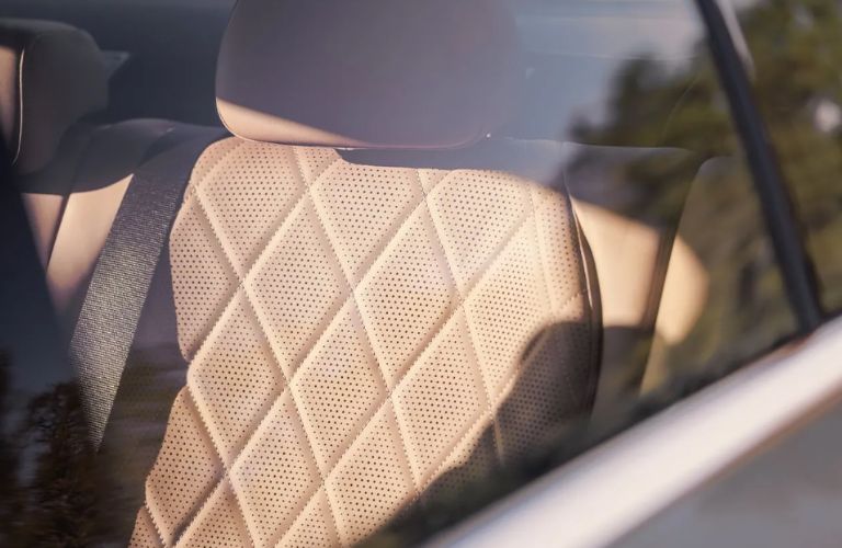 close up of a seat of the Mercedes-Benz E-Class Sedan