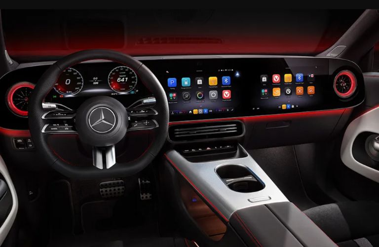 dashboard view of the 2026 Mercedes-Benz CLA EV