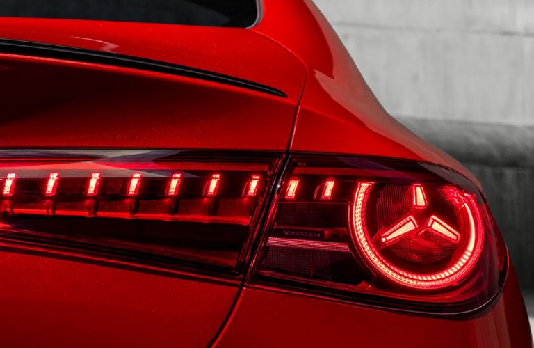 close up of the 2026 Mercedes-Benz CLA EV taillight