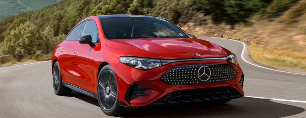 front and side view of the 2026 Mercedes-Benz CLA EV