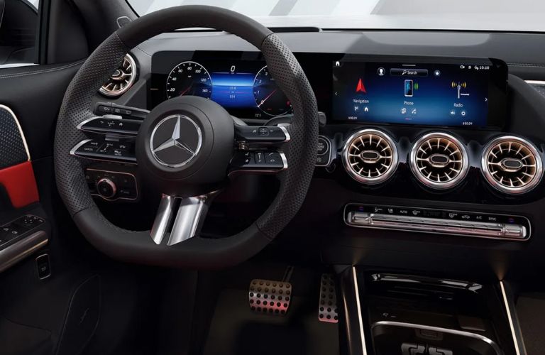 close up of the 2026 Mercedes-Benz GLA SUV dashboard
