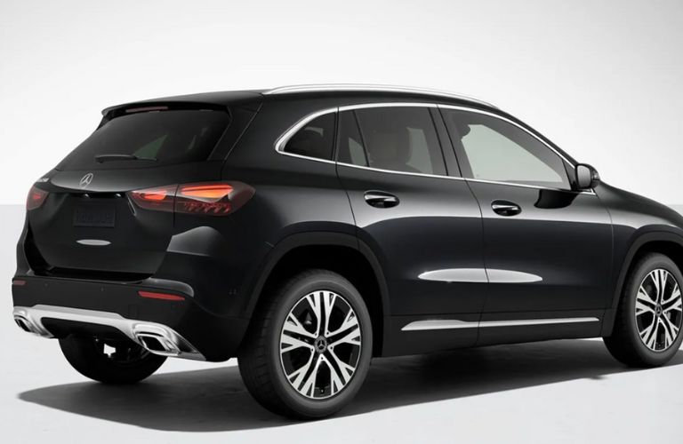rear and side view of the 2026 GLA