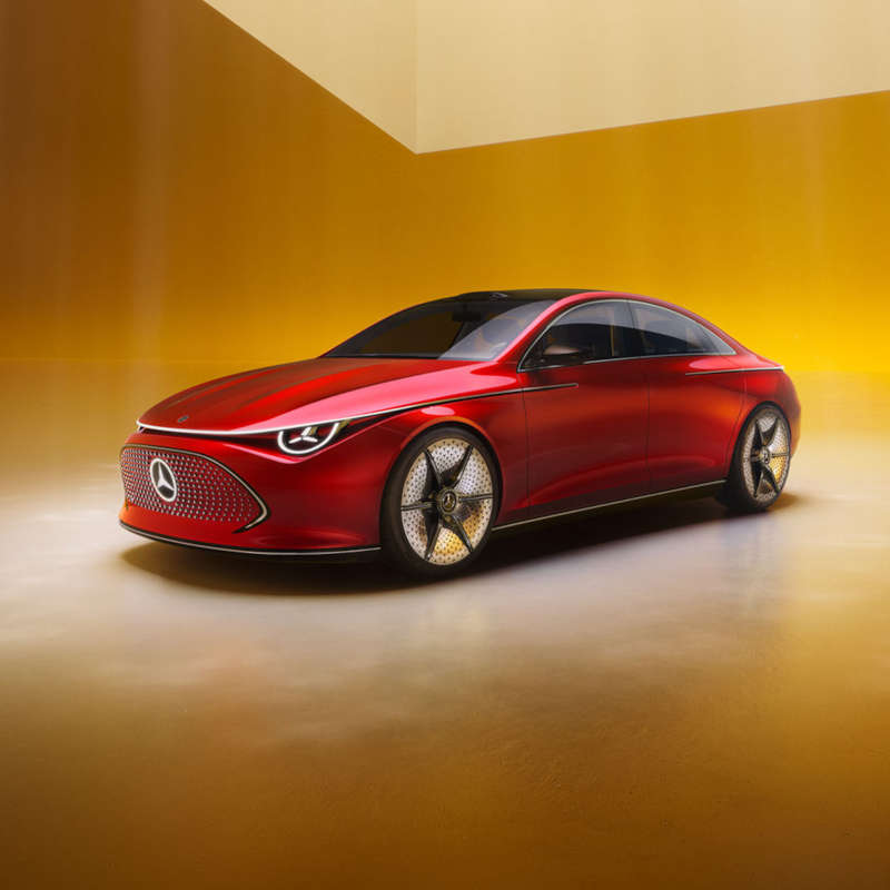 The aerodynamic exterior of the Mercedes-Benz Concept CLA-Class