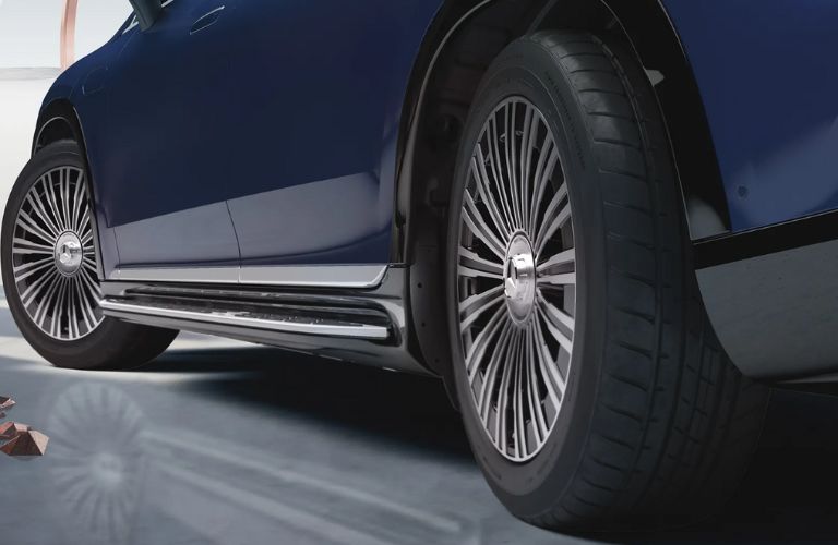 close up of Mercedes-Benz wheels