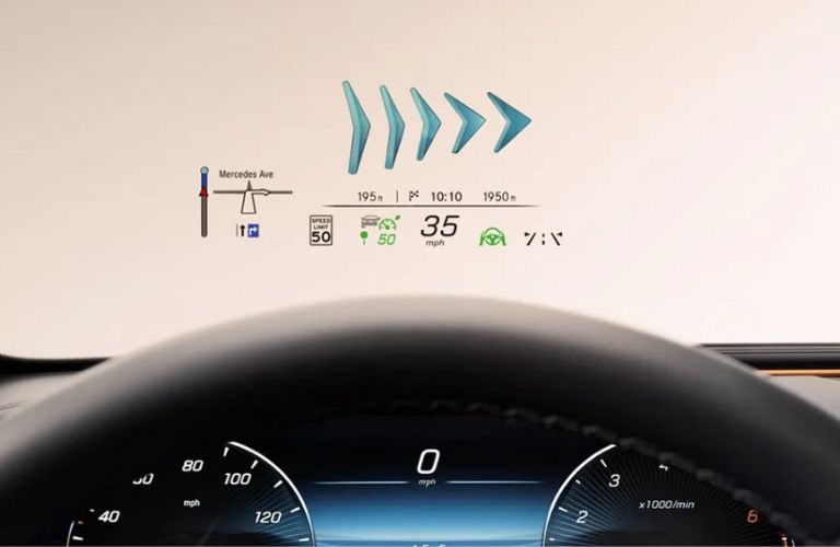 head up display of the 2026 Mercedes-Benz E-Class Sedan