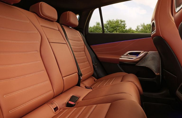 rear seat view of the 2027 Mercedes-Benz GLC SUV with EQ Technology