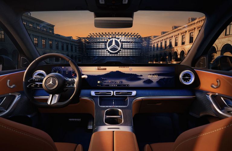 cockpit of the 2027 Mercedes-Benz GLC SUV with EQ Technology