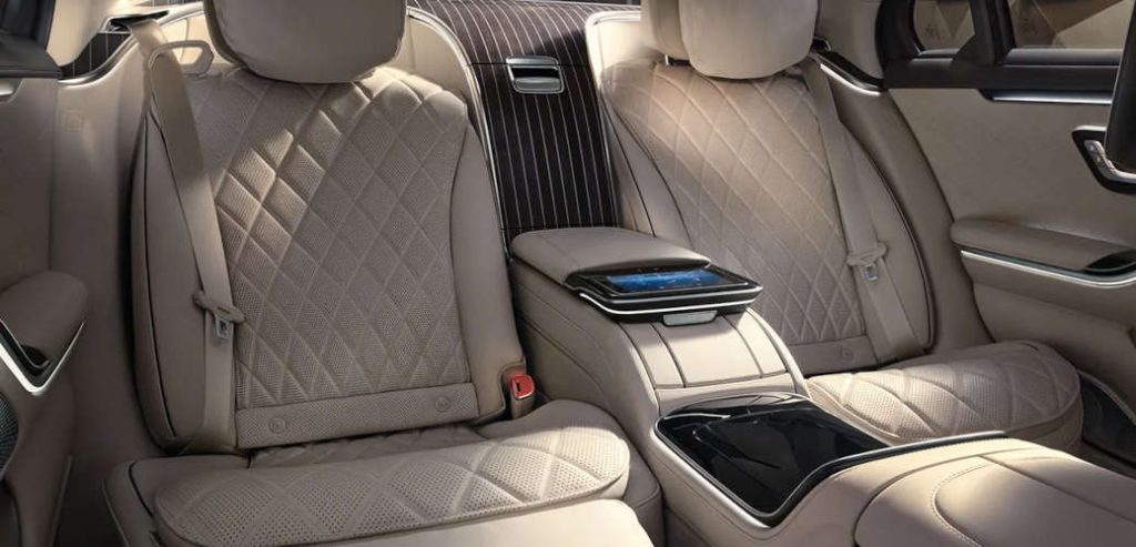 The luxurious interior of the 2026 Mercedes-Benz S-Class
