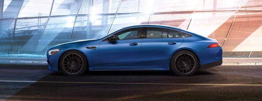 side view of the 2026 Mercedes-AMG® GT 4-door Coupe