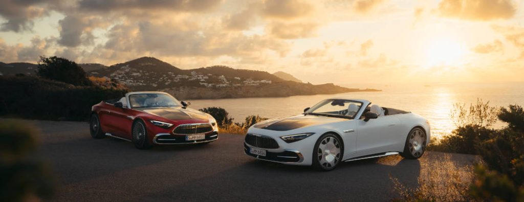 The 2026 Mercedes-Maybach SL-Series convertible, which contain many 2026 Mercedes-Benz model highlights