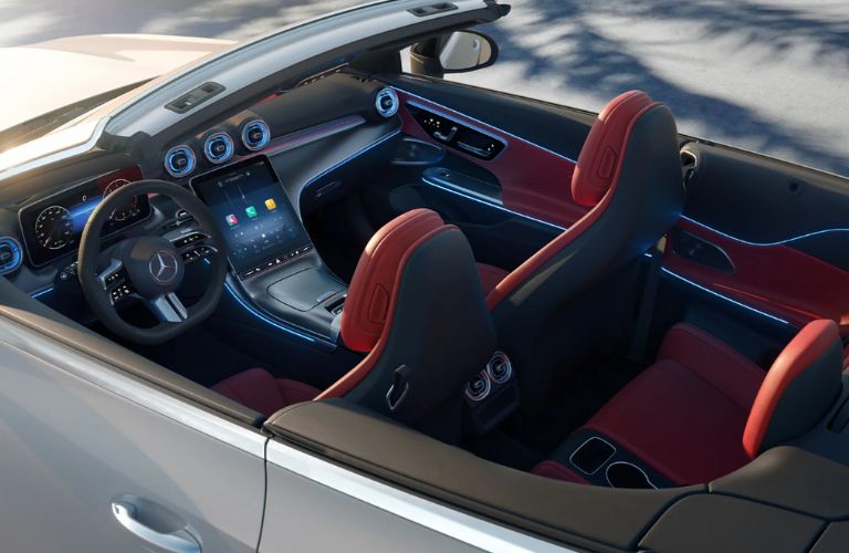inside view of the Mercedes-Benz CLE Cabriolet from the top
