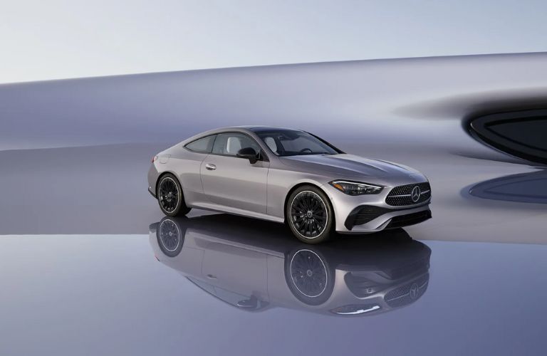 front quarter and side view of the Mercedes-Benz CLE Coupe