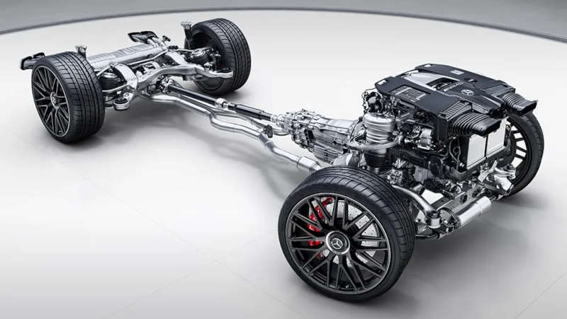 The 2026 AMG® GLS 63 SUV powertrain