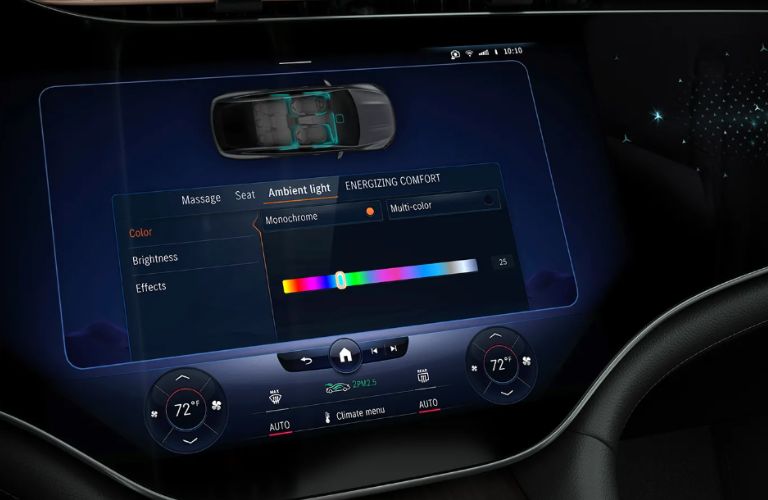 touchscreen of the 2026 Mercedes-Benz EQS SUV