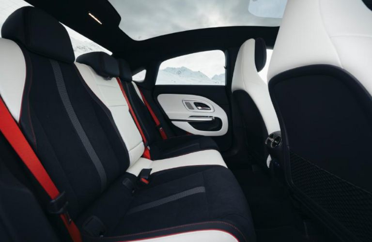 rear seat view of the new Mercedes-Benz CLA Hybrid